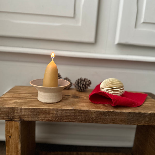 Handmade Stoneware Candle Holder